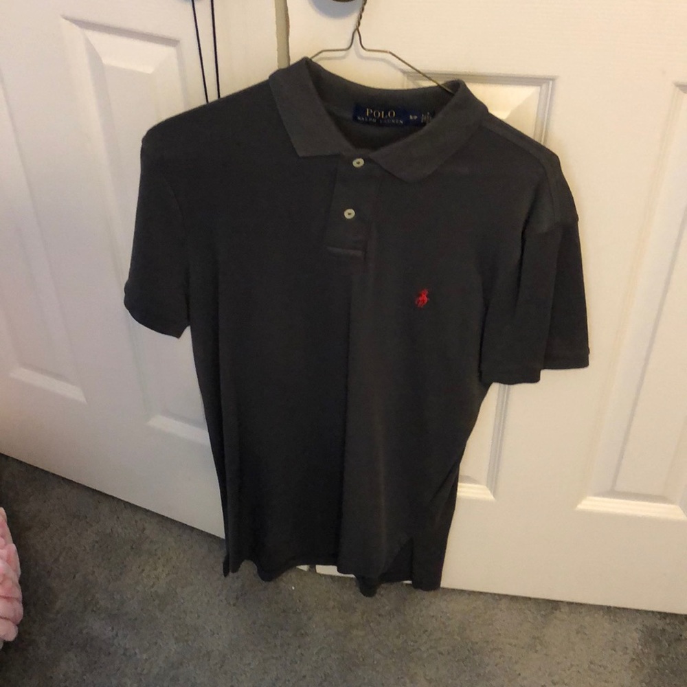 Gray polo shirt